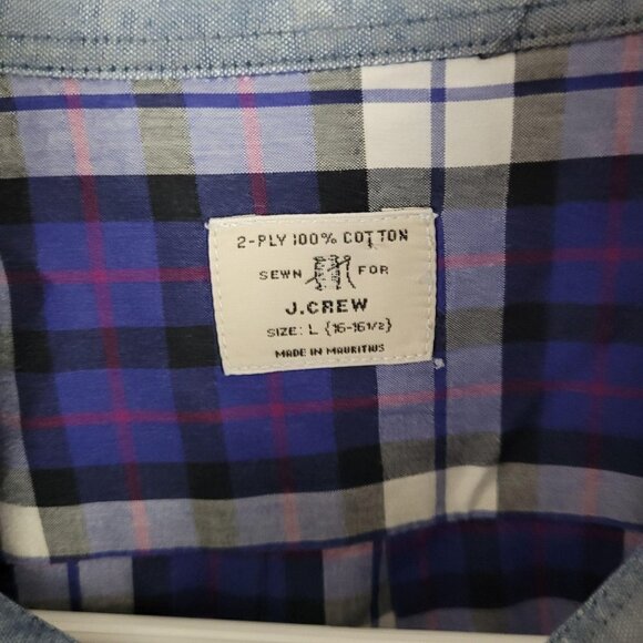 J.Crew Large Button Down Long Sleeve Shirt Cotton - Picture 3 of 4